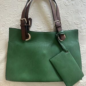 Emerald green tote bag brand new